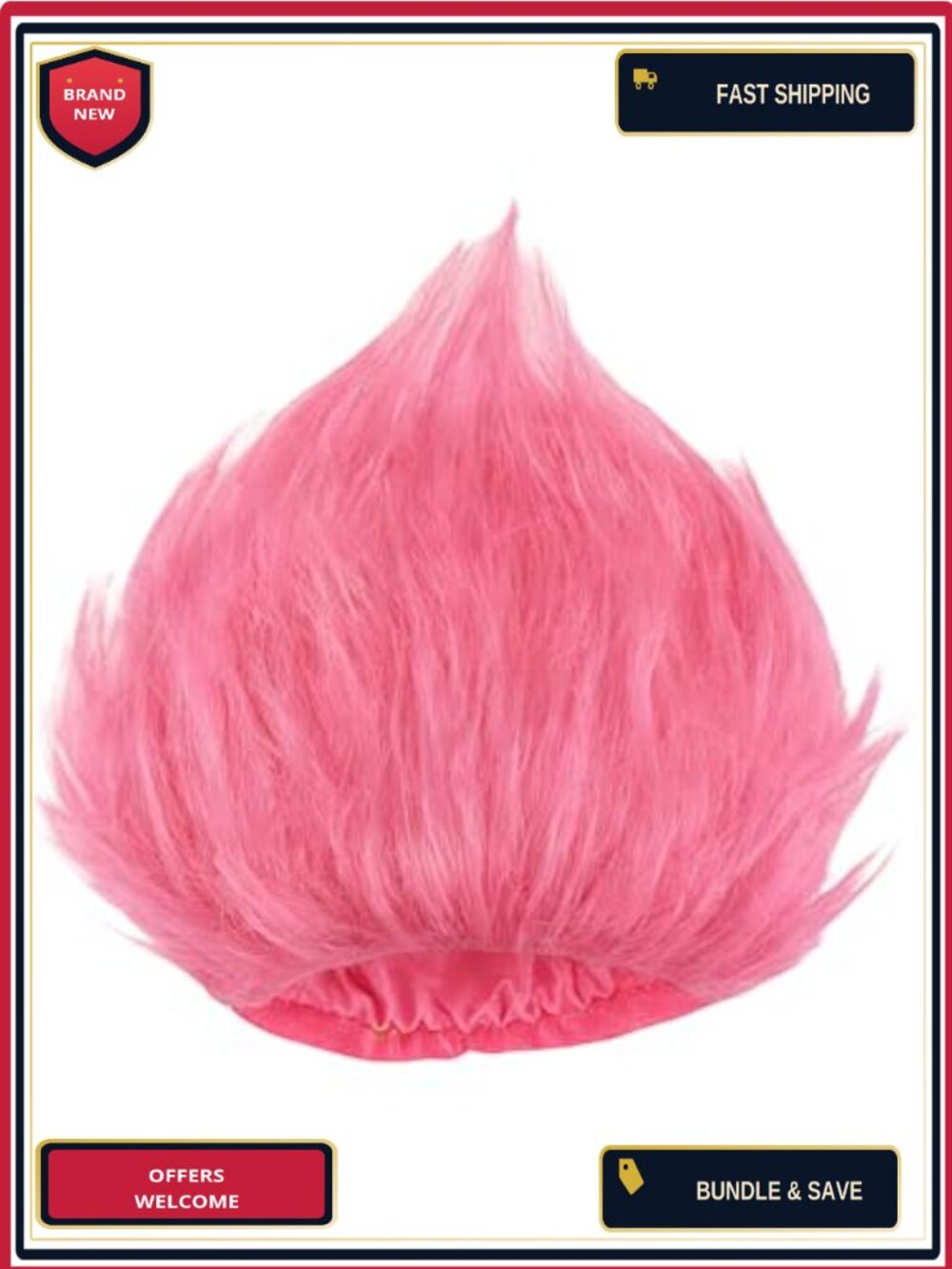 Synthetic Headband Wig Easy Wear Funny Party Costume Cosplay